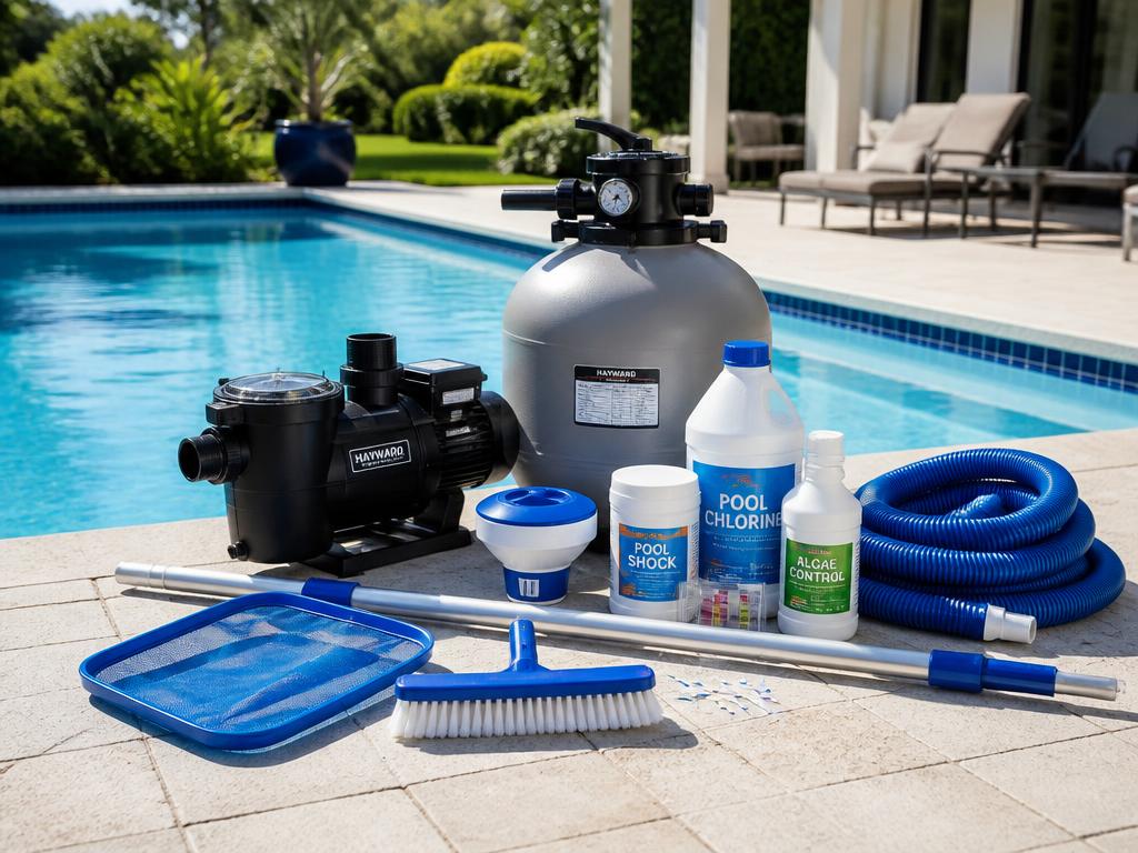 Manutenção mensal de piscina